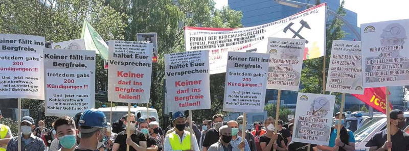 Bergarbeiter gegen Datteln mai 2020 800