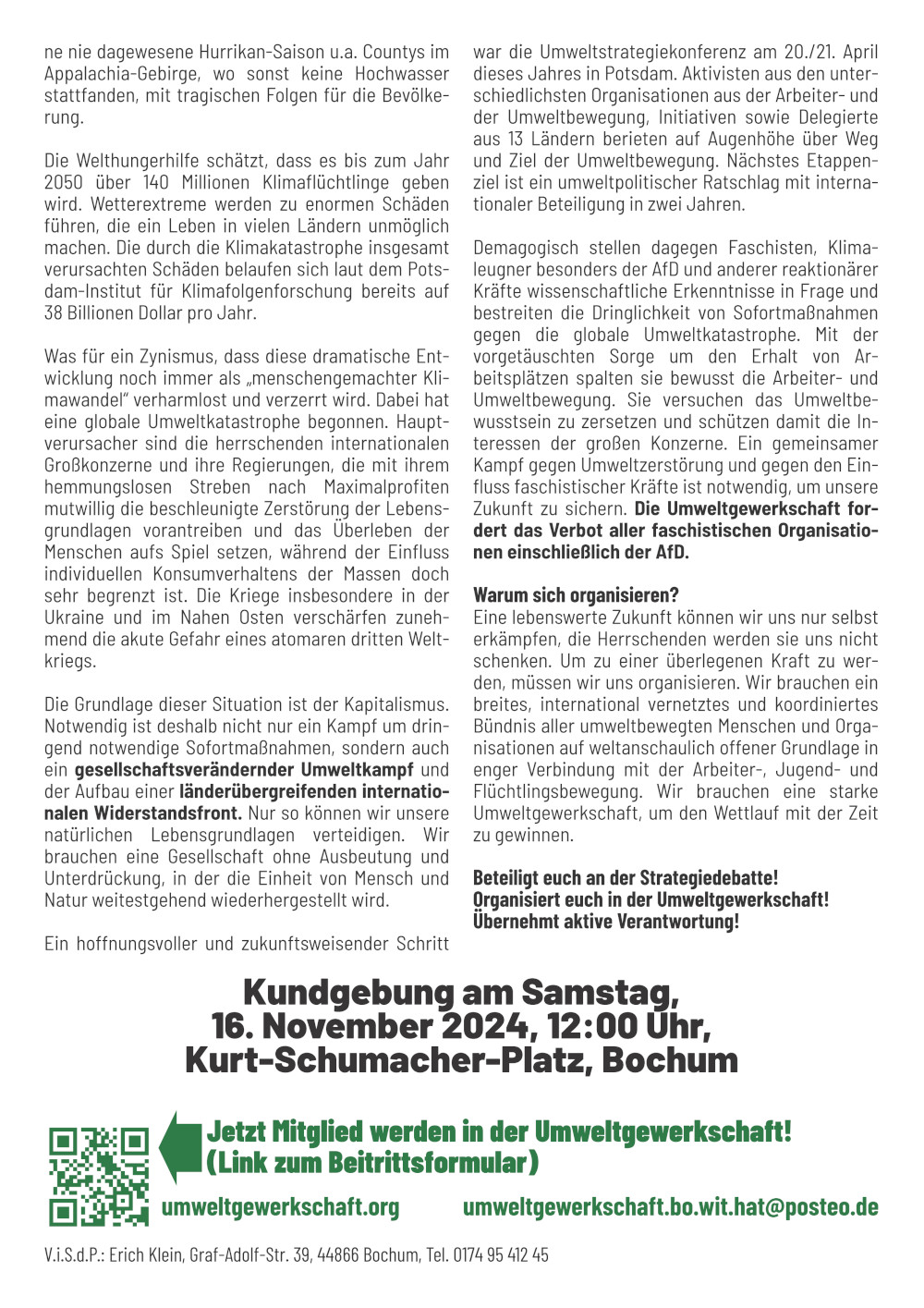 Flugblatt 16.11. 2