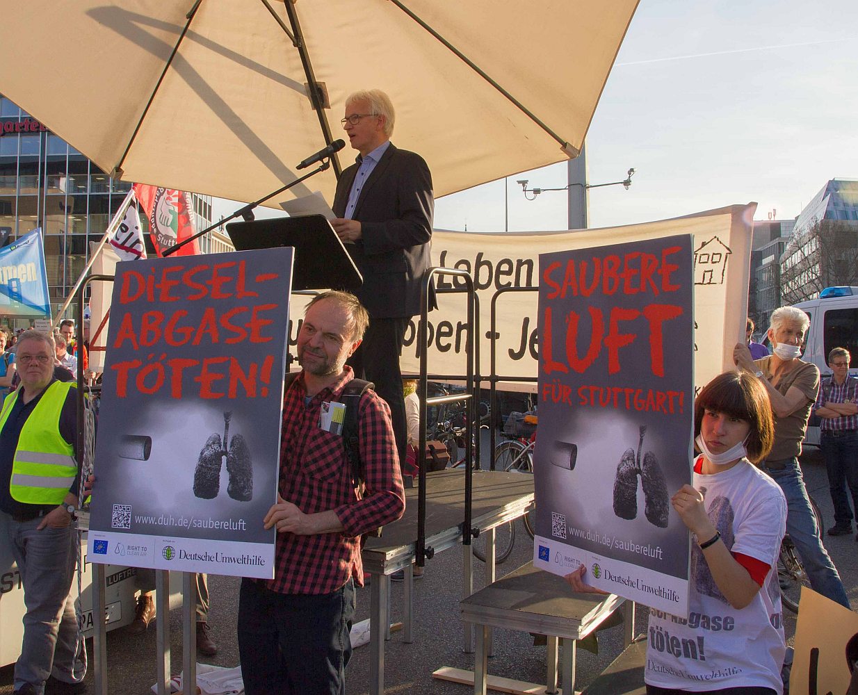 Feinstaubdemo Stuttgart