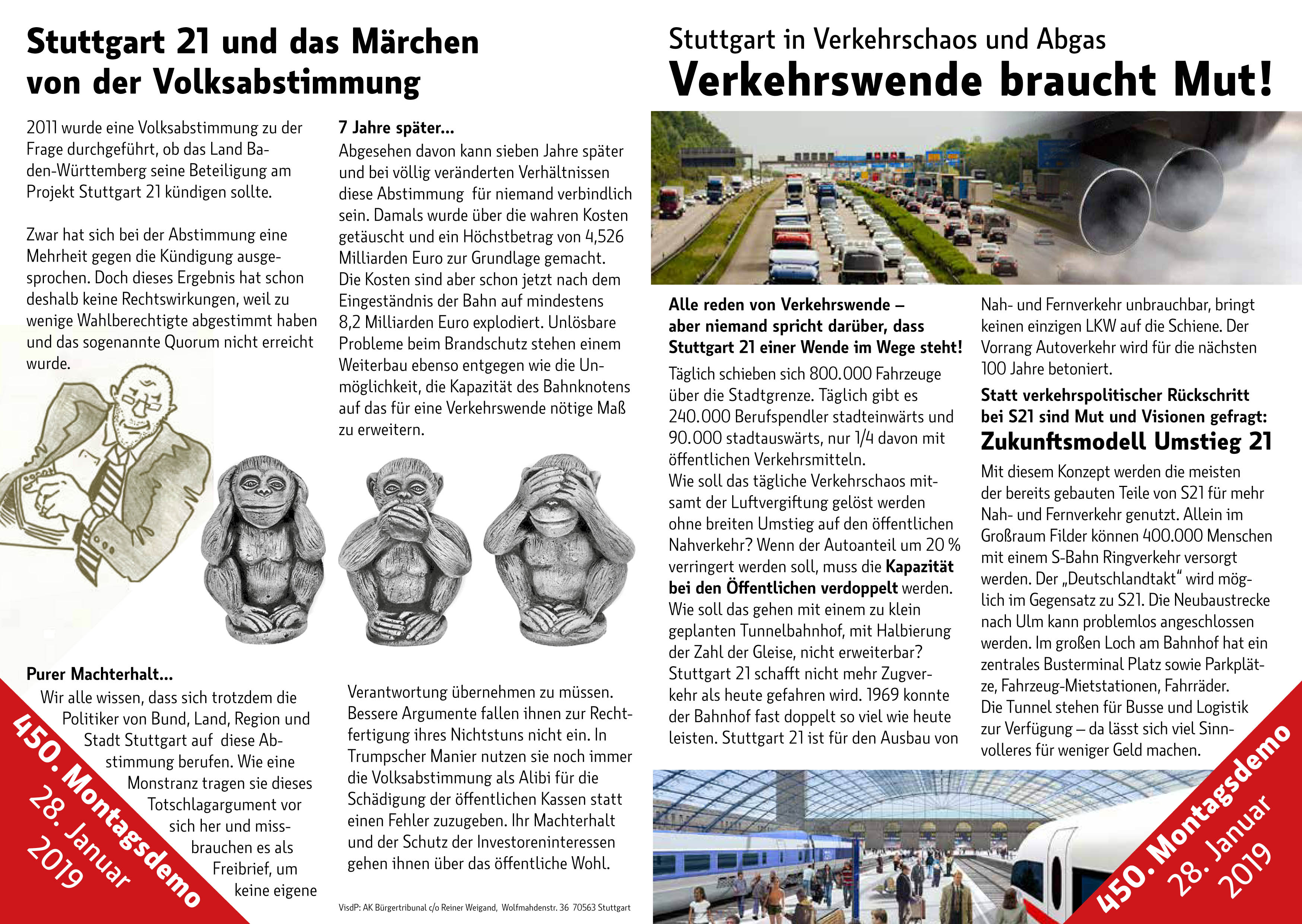 Flyer 450ste Montags Demo S1