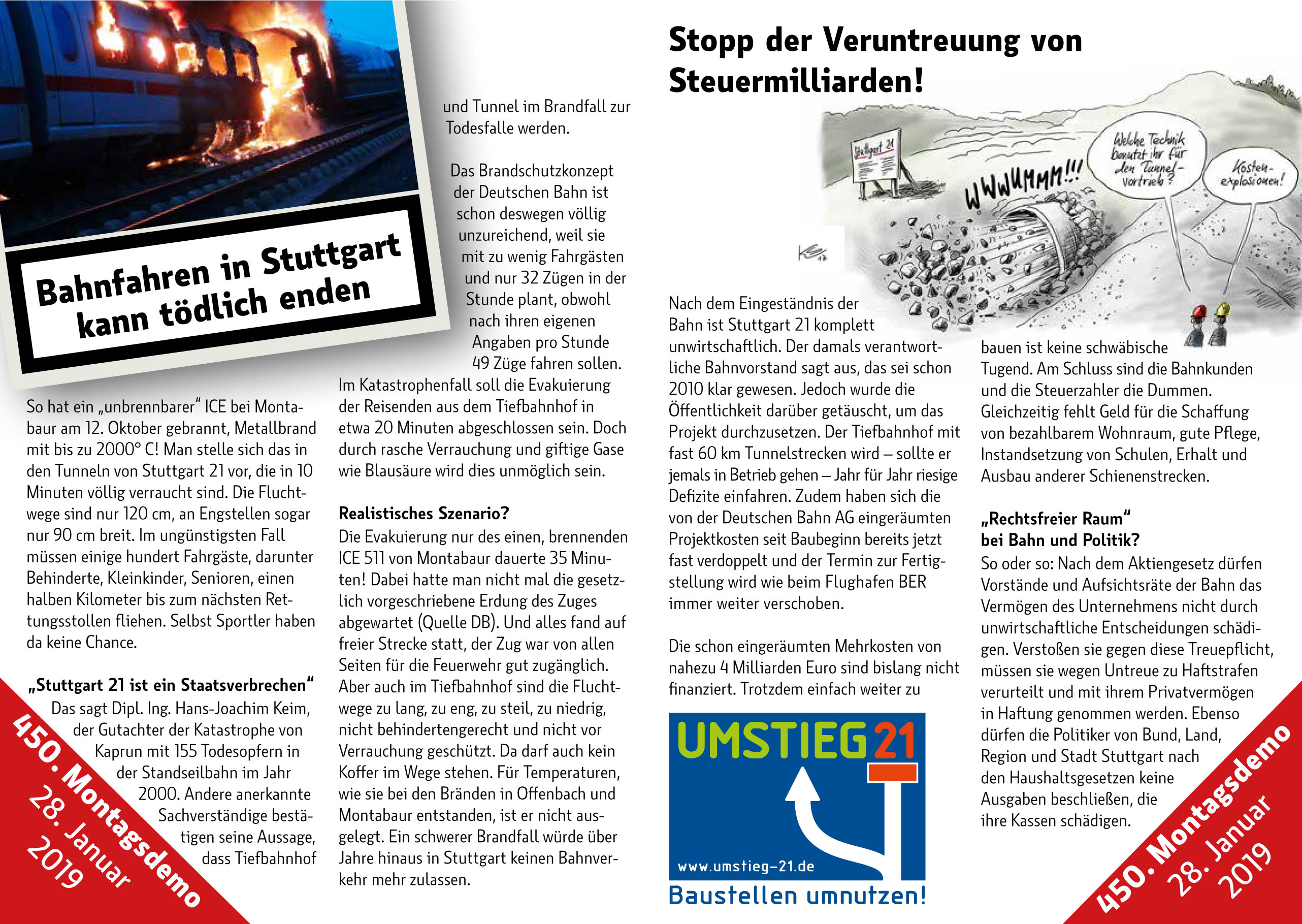 Flyer 450ste Montags Demo S2