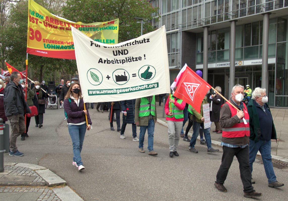 UG Stuttgart bei Demo Erster Mai 2021