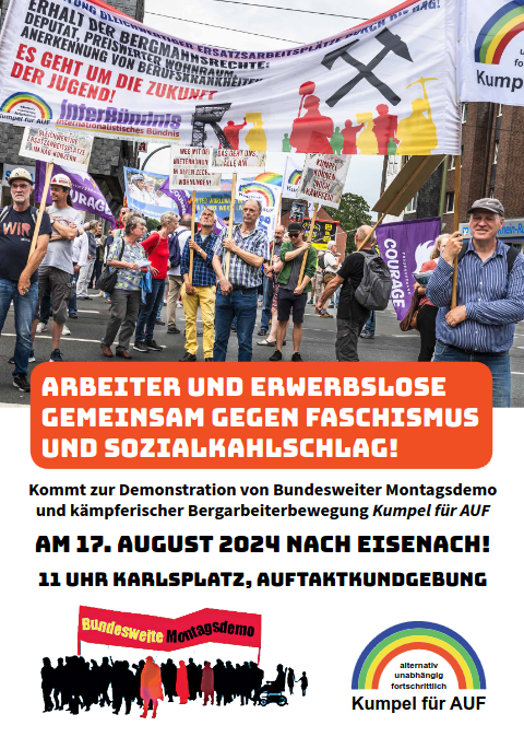 Aufruf Titel bundesweite Montagsemo 17.8.24 in Eisenach