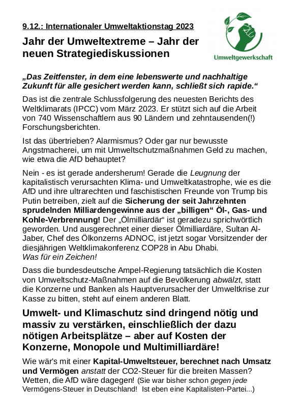 BUVO Flyer UG Umweltaktionstag 2023 S1