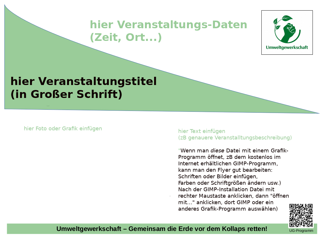UG Veranstalltungs Flyer VORLAGE