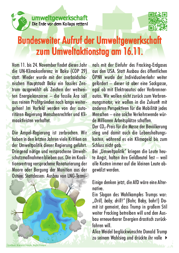 UG Aufruf zum Umweltaktionstag 2024 Mailversion S1