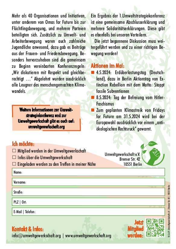 Umweltgewerkschaft 1. Mai Aufruf 2024 S2