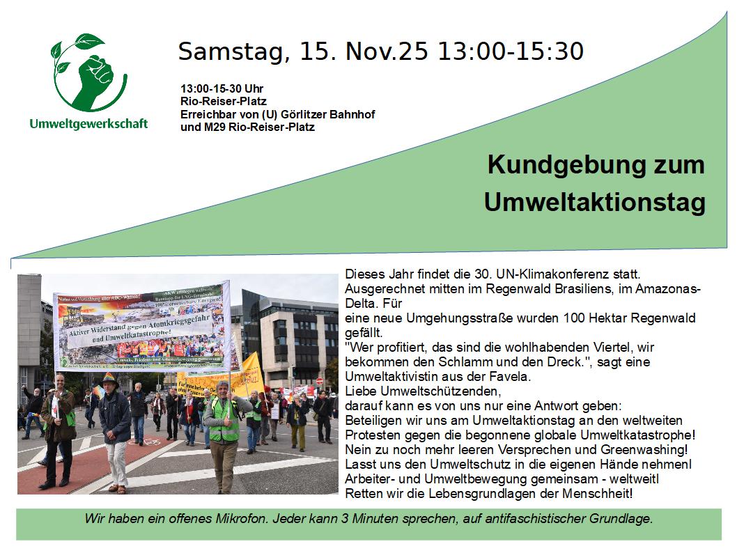 Flyer UG Umweltaktionstag 2025 Berlin