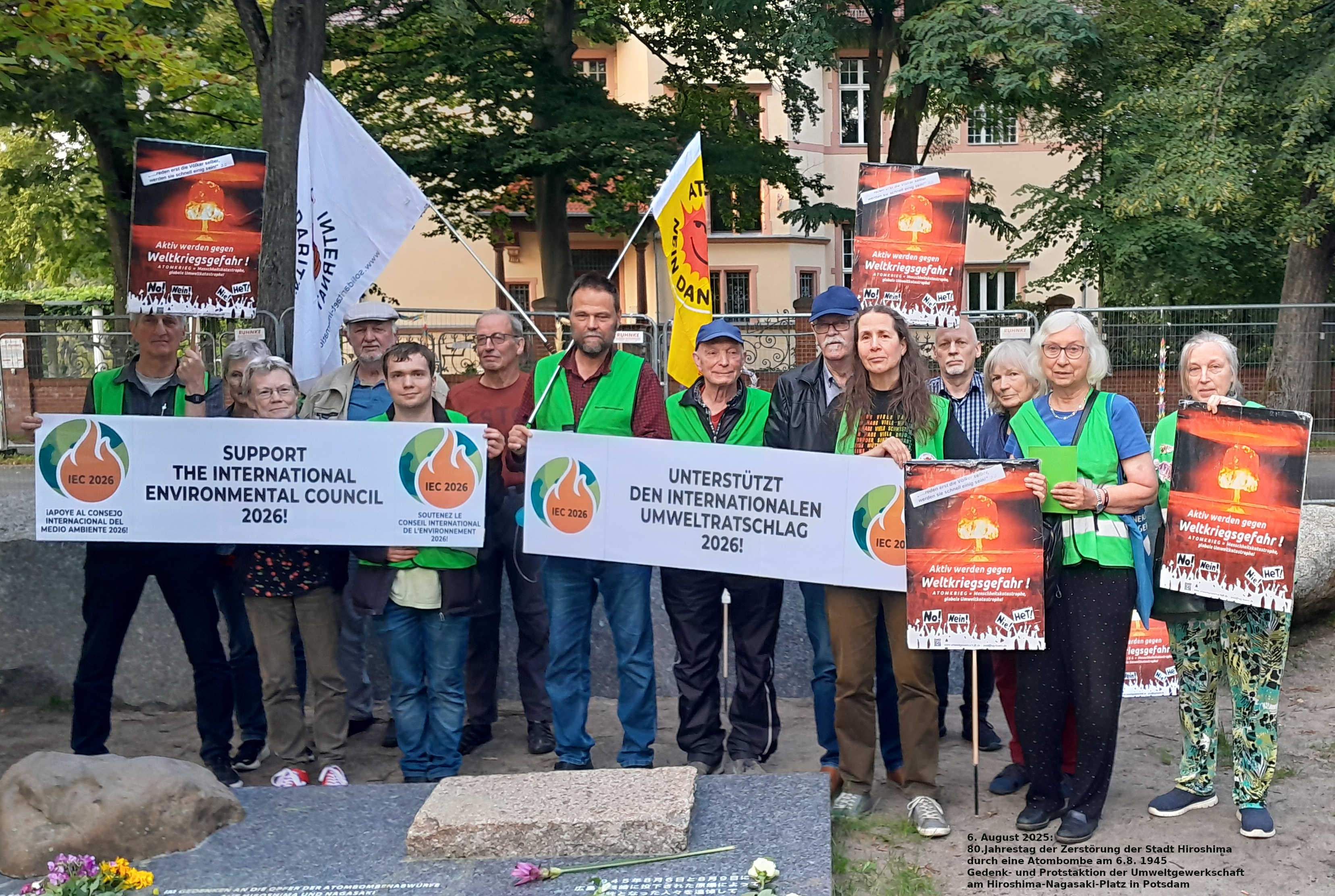 Hiroshima Gedenkaktion UG 6.8.2025 in Potsdam 01
