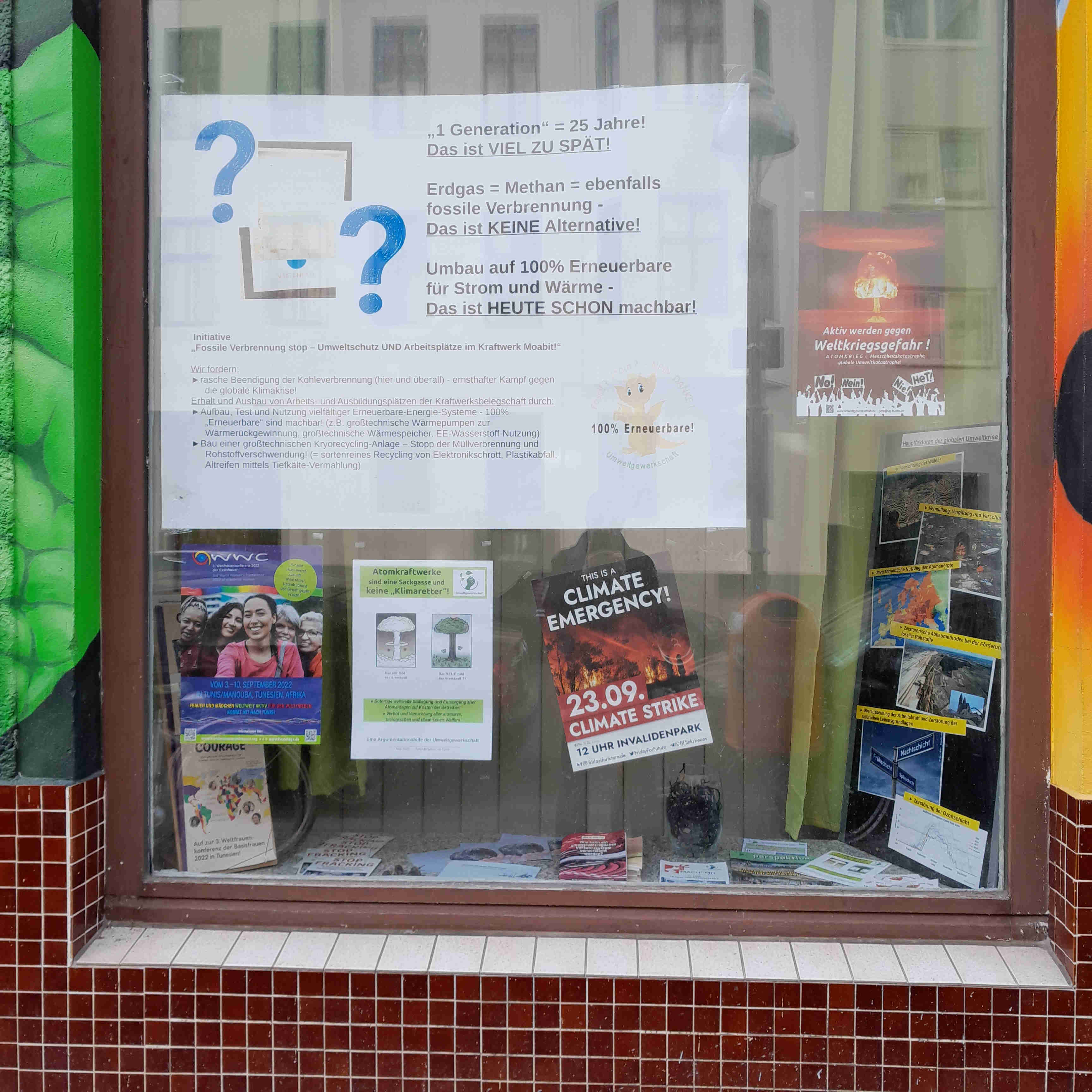 UG BüroschaufensterFFF 23.9.22 Plakat