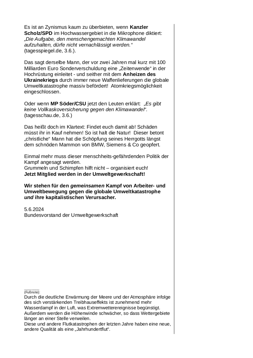 UG Pressemitteilung zur Regenkatastrophe Süddeutschland Juni 2024 S2