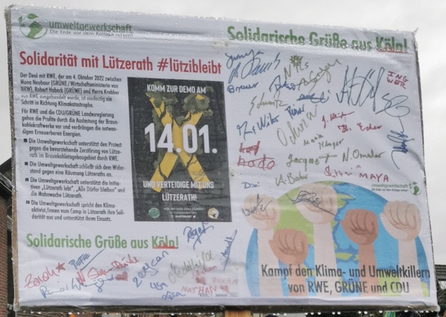 UG bei Lützerath Demo 14.1.23 02