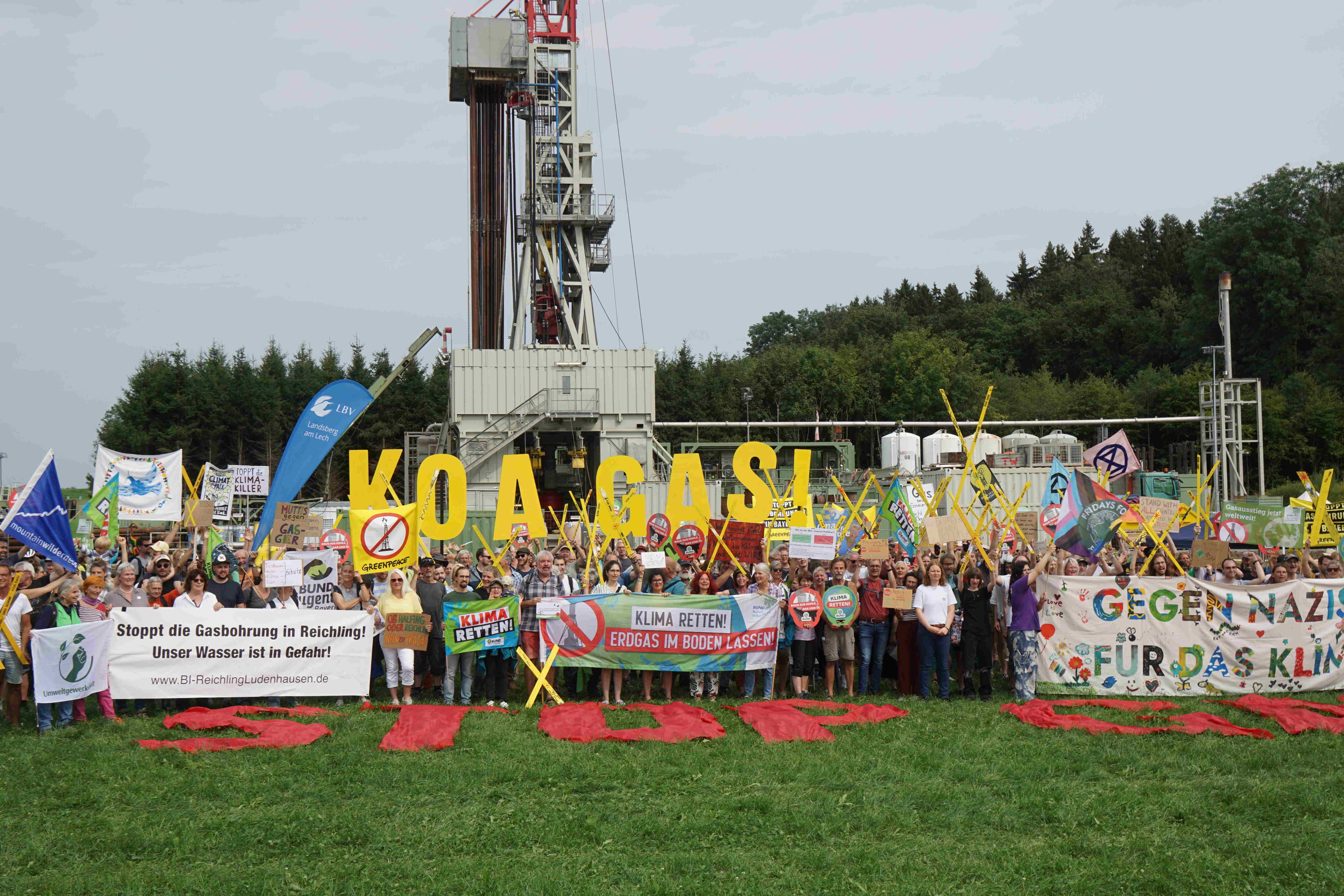 Demo gegen Gasbohrungen bei Reichling 2