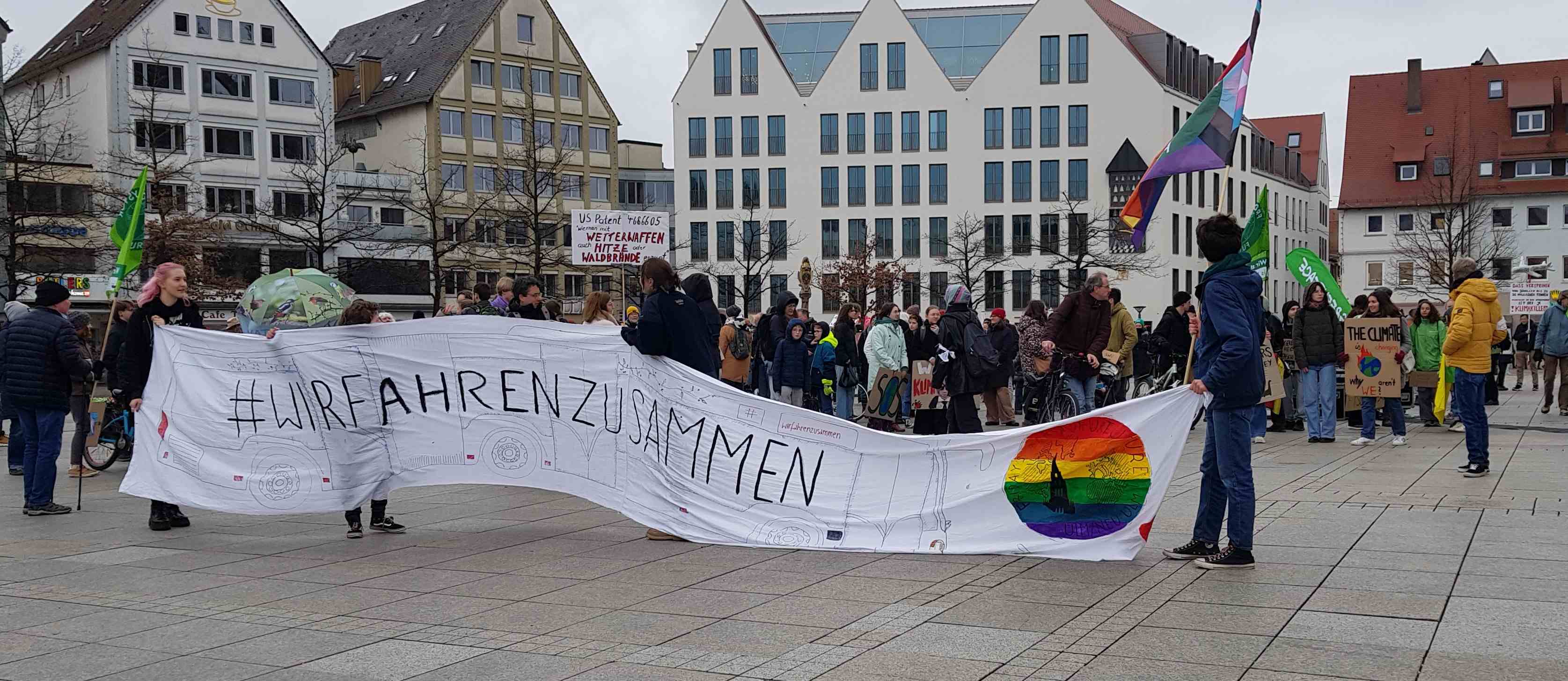 FFF Ulm 1.3.24 r Wir fahrn zusamm