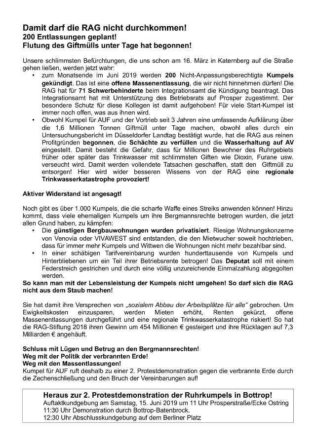 190601 KfA Aufruf zur Demo am Samstag 15 Juni 11h in Bottrop 640