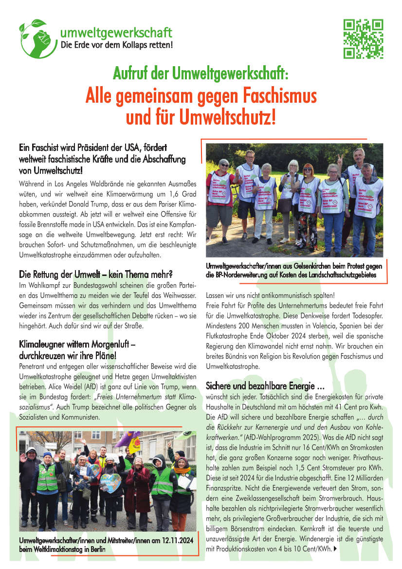 Umweltgewerkschaft FFF Februar 2025a q60